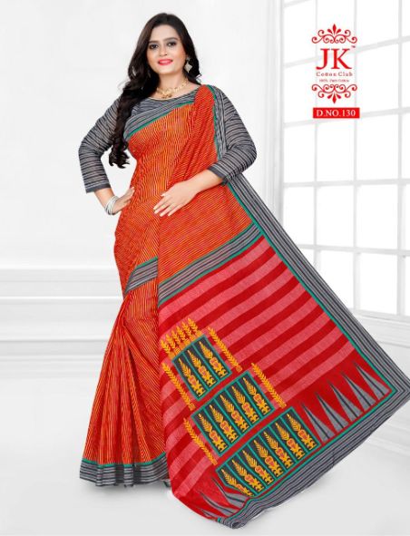 Jk Karishma 1 Casual Daily Wear Cotton Printed Latest Saree Collection